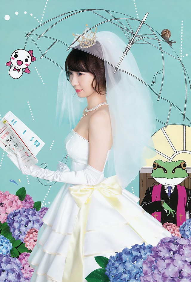 2016年3月7日 【寫真】AKB48柏木由紀和插畫家進行寫真插畫奇跡合作-第1章-图片7
