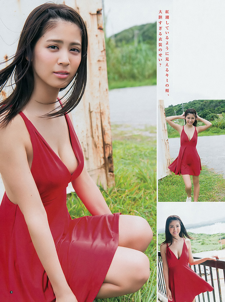 2017年11月23日 【寫真】18歲澤北るな以黑色長髮燦爛笑容配合F杯巨乳吸引你 (28P)-第1章-图片12