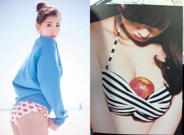 2015年3月24日小嶋陽菜新寫真最愛蘋果放深溝，半裸性感照公開-第1章-图片8