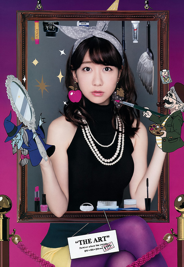 2016年3月7日【寫真】AKB48柏木由紀和插畫家進行寫真插畫奇跡合作-第1章-图片4