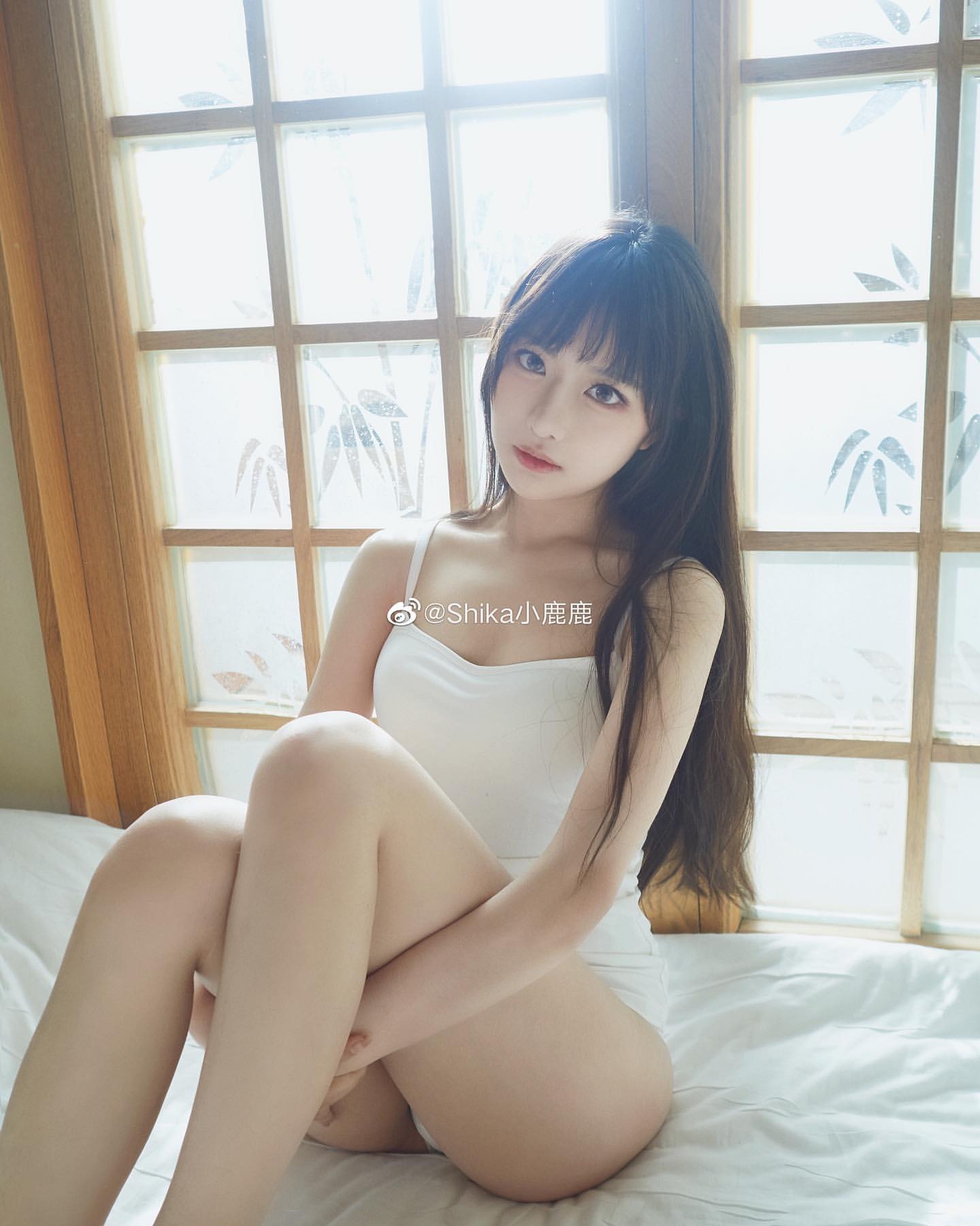 清新臉蛋配上修長美腿太正了! Shika-第1章-图片4