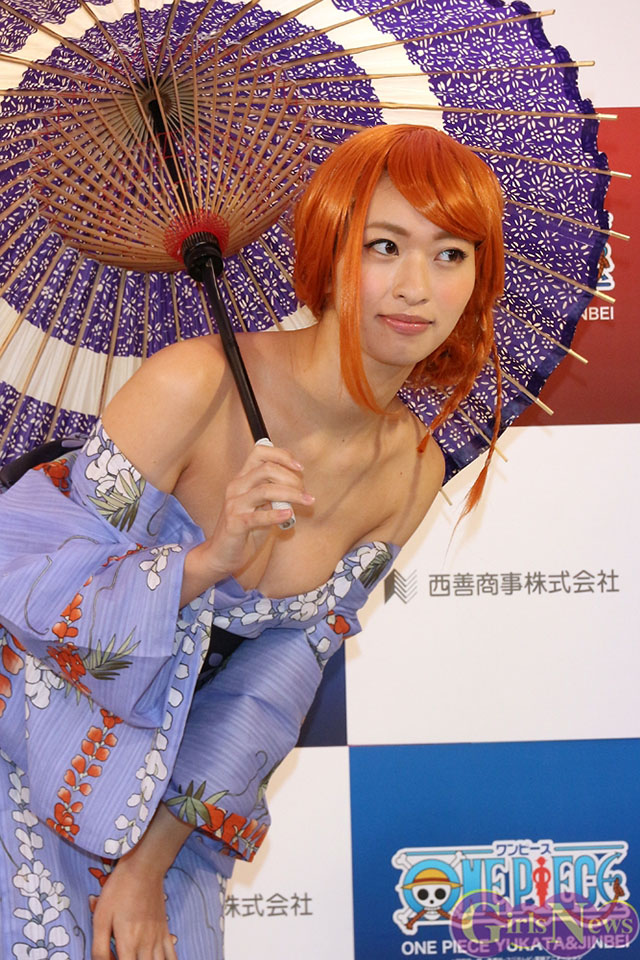 2015年4月22日【寫真】倉持由香Cosplay爆乳娜美代言「ONE PIECE」浴衣 (23P)-第1章-图片7