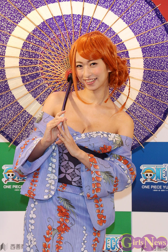 2015年4月22日【寫真】倉持由香Cosplay爆乳娜美代言「ONE PIECE」浴衣 (23P)-第1章-图片8