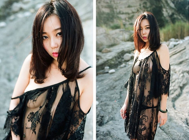 若隱若現的的白薄紗 性感正妹 江莉詩 Elise-第1章-图片3