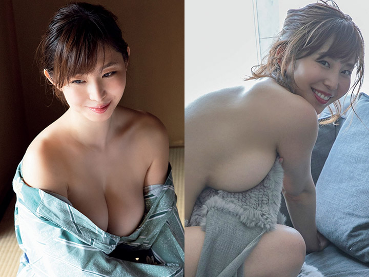 鹽地美澄側身半裸房圓渾F奶帶來前女主播的美魔女魅力-第1章-图片1