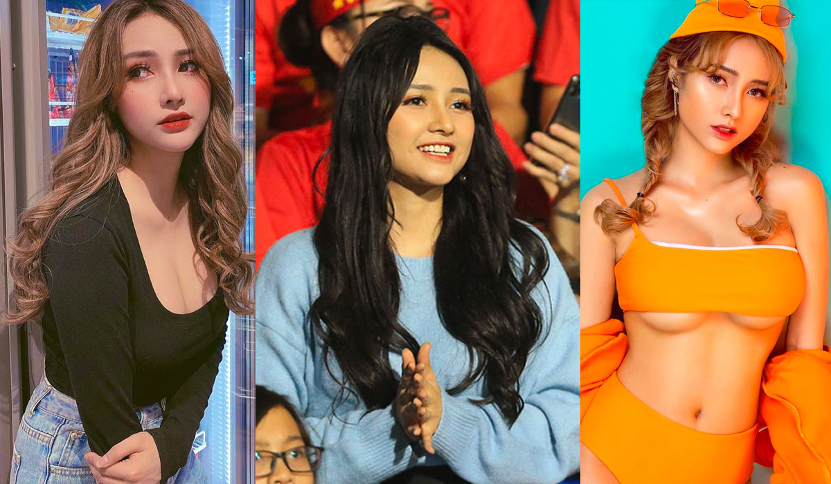 越南知名美女 DJ Jenny 看球賽被認出變成球賽焦點