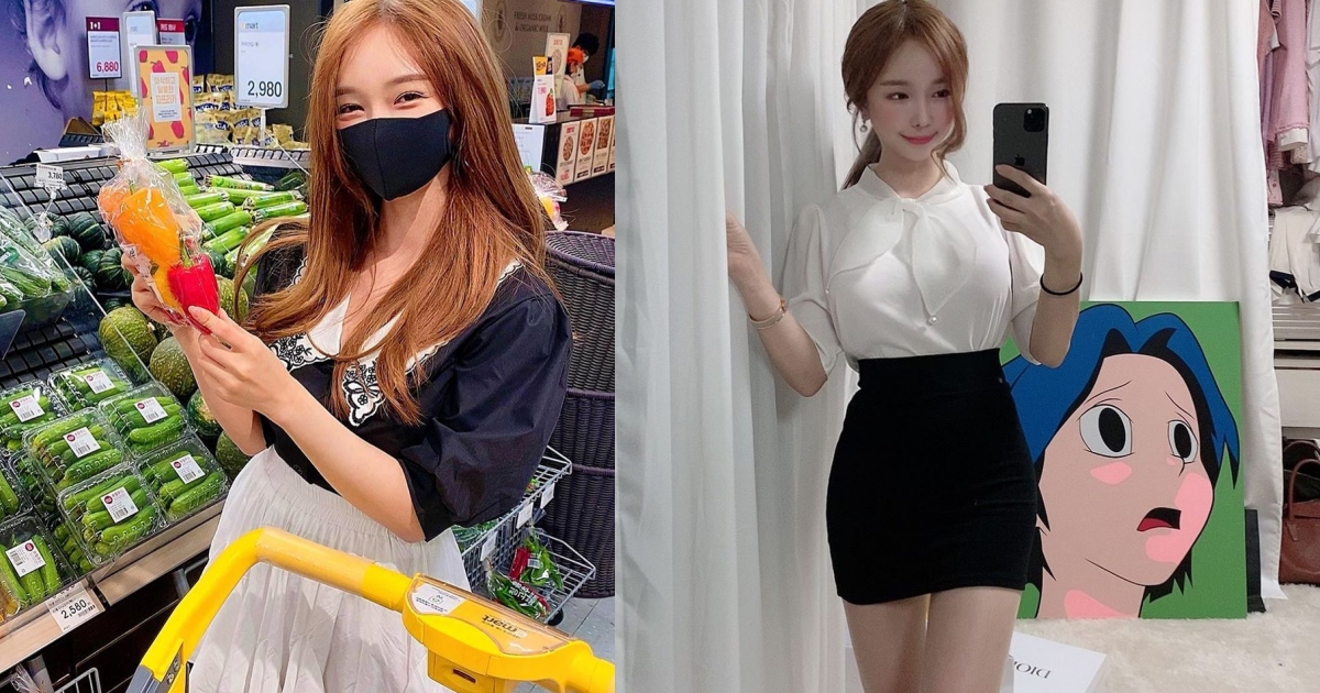 超市遇到超活潑南韓網紅正妹甜笑買菜-第1章-图片1