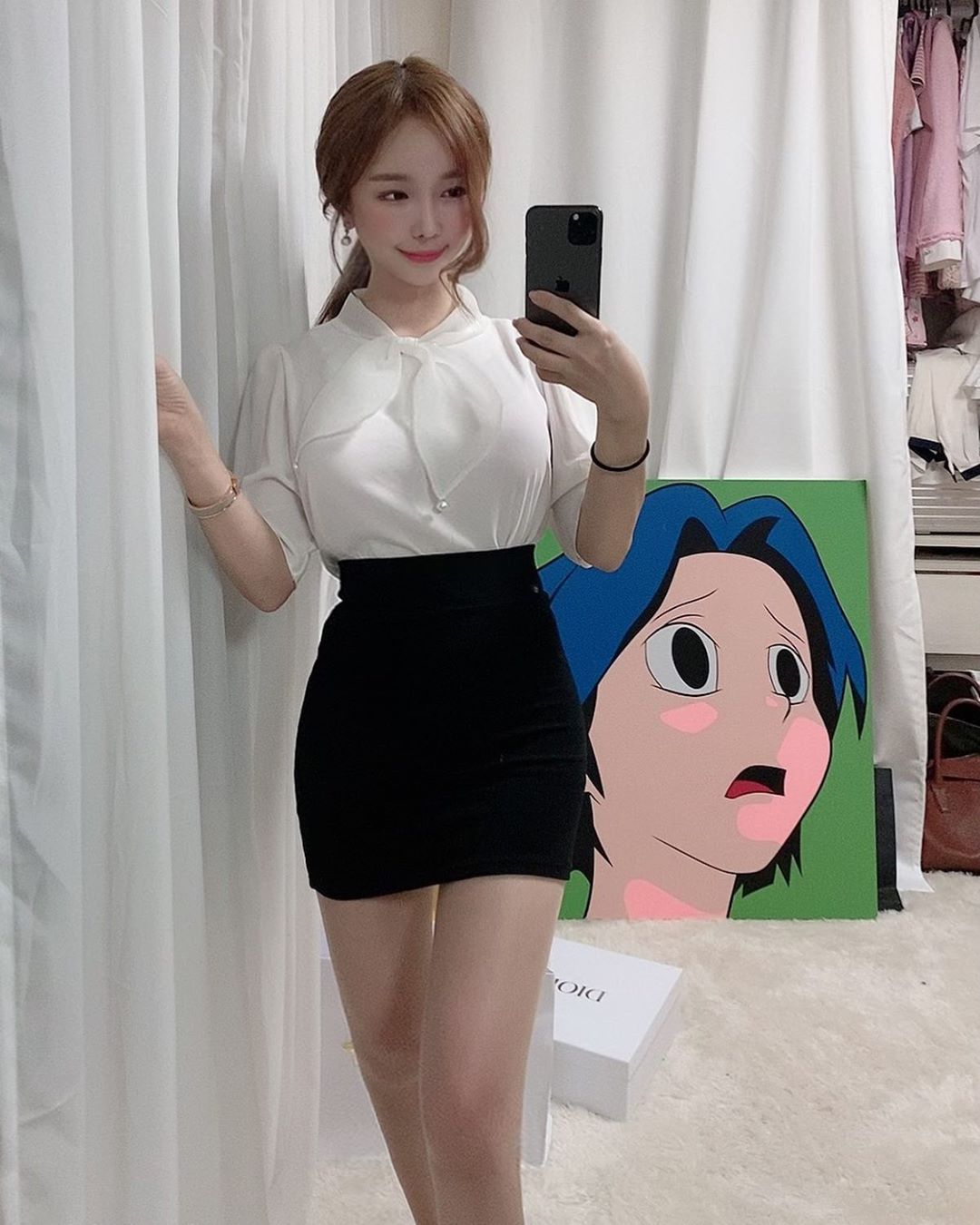 超市遇到超活潑南韓網紅正妹甜笑買菜-第1章-图片2