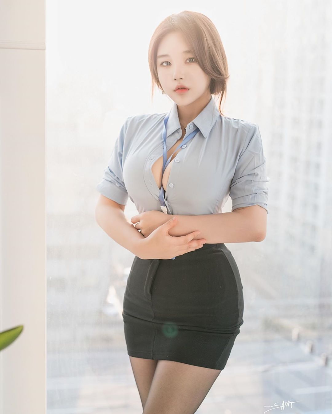 韓國巨乳OL「Zzyuri」上圍太過豐滿-第1章-图片19