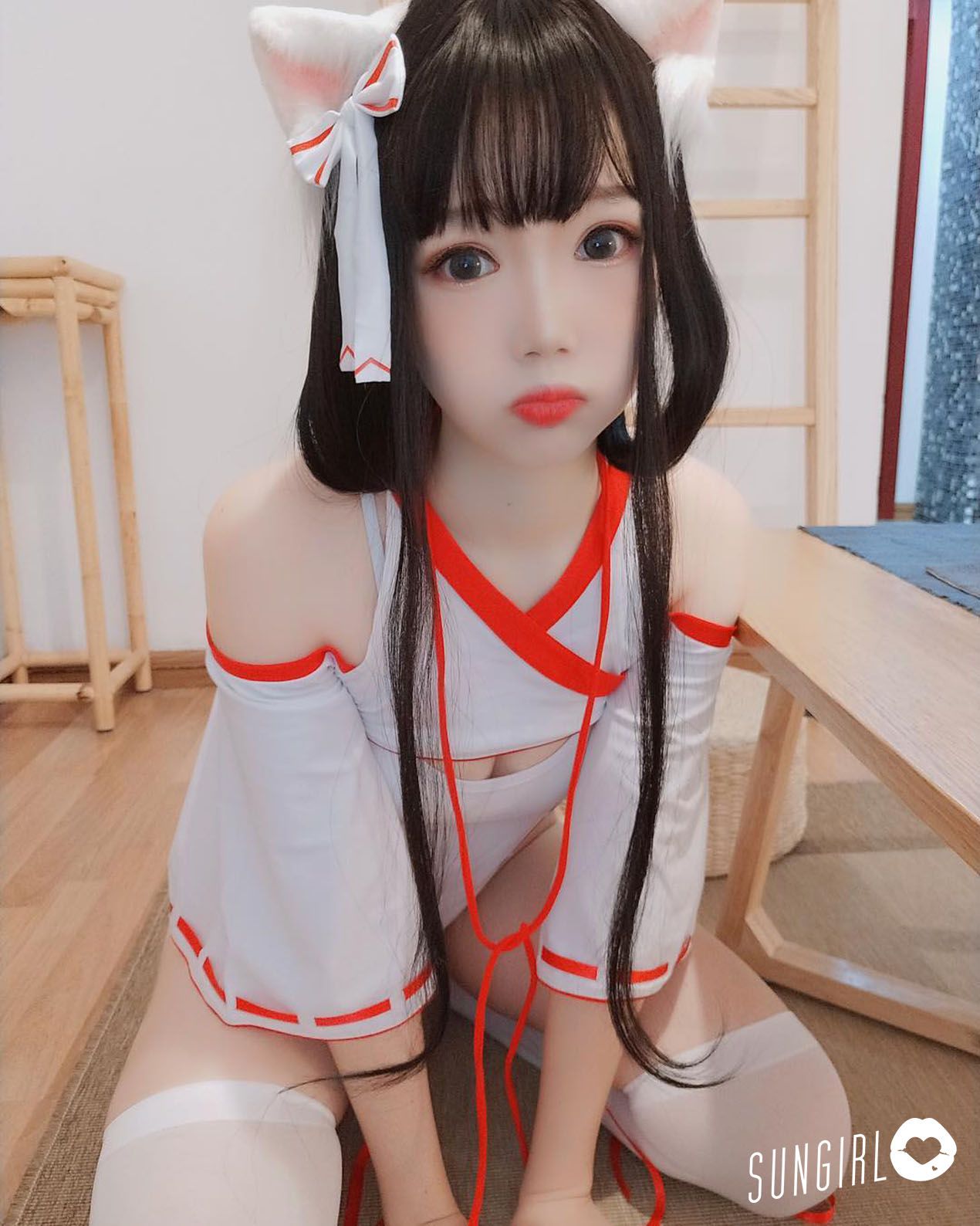 雪晴、可甜可性感的湖北正妹 黑絲太犯規!!-第1章-图片1