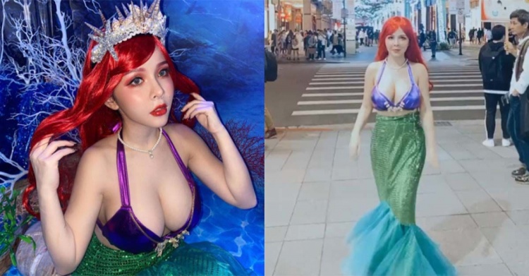 「巨乳美人魚大街悠游！」 超好身材肉慾爆滿：萬聖節變萬射節XD~陳香菱-第1章-图片1