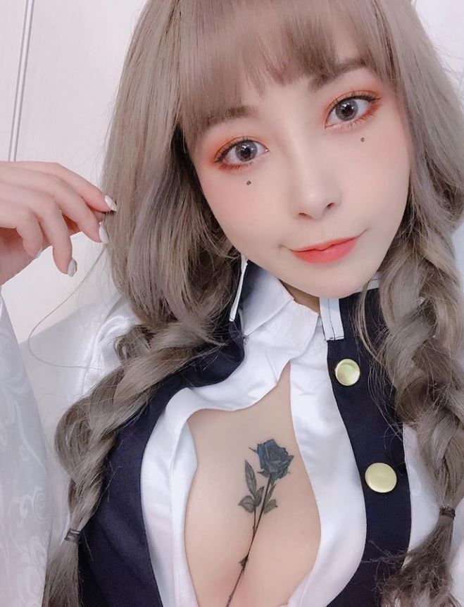 Her chest roses are as beautiful as