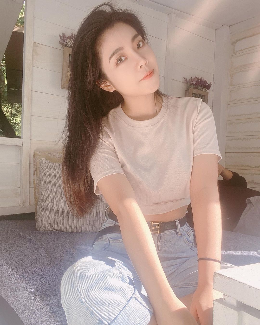 喜歡親近大自然的正妹 Amber 胸前車頭燈真亮啊!-第1章-图片26