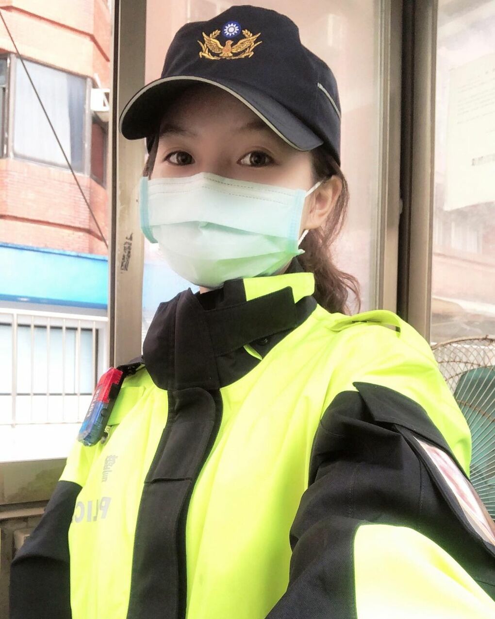 Clear new female policeman