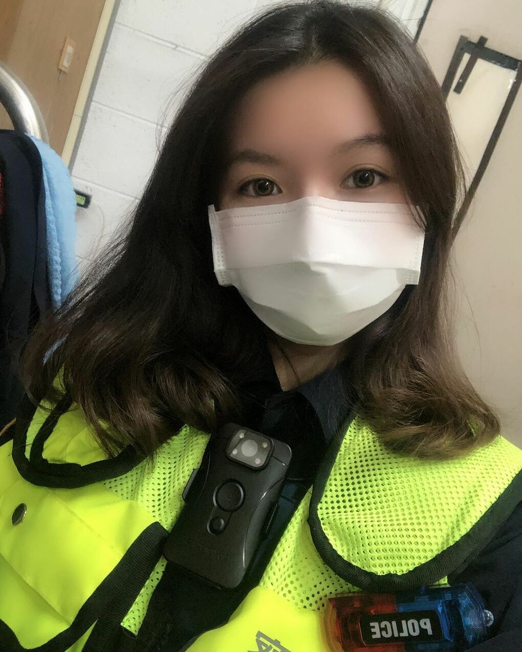 Clear new female policeman
