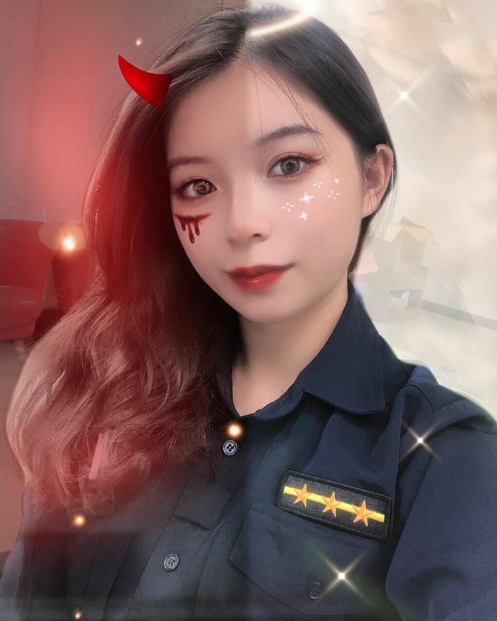 Clear new female policeman