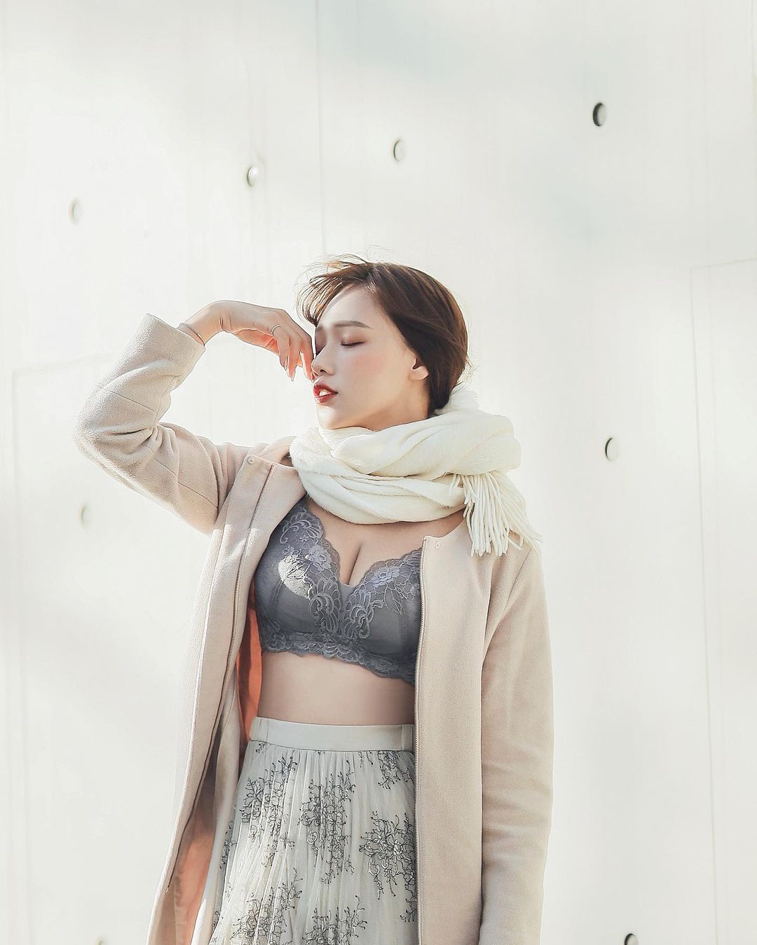 Beautiful girlfriend Linnnng's elegant temperament erupts, the fiery seductive perspective is filled, making it impossible to take a look away!-第1章-图片3