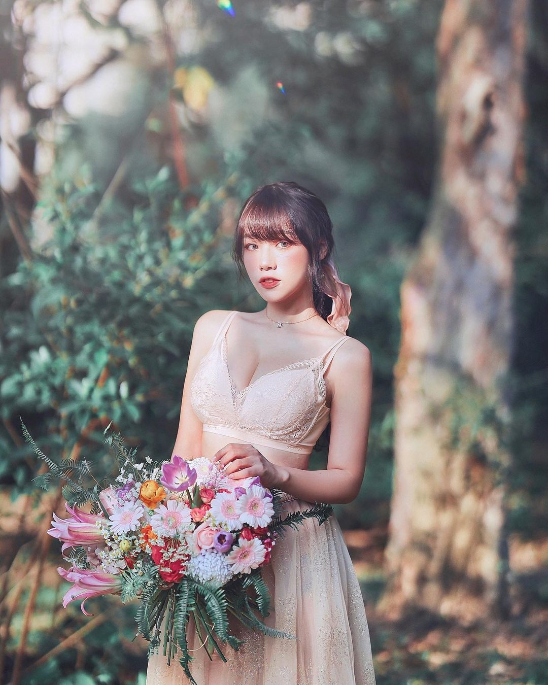 Beautiful girlfriend Linnnng's elegant temperament erupts, the fiery seductive perspective is filled, making it impossible to take a look away!-第1章-图片5