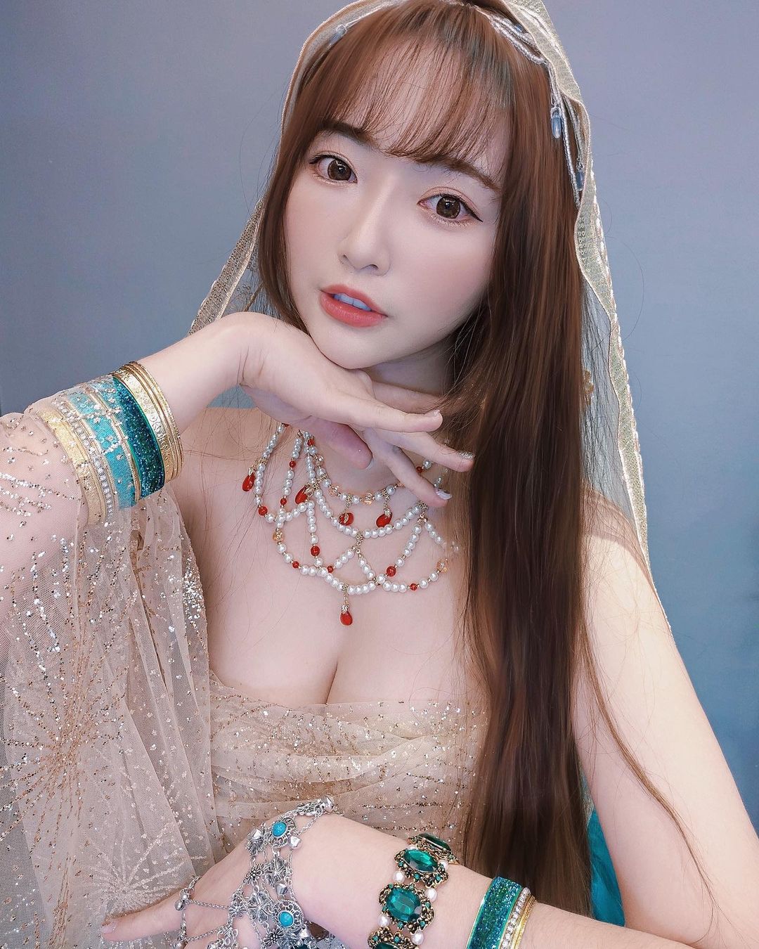 美乳正妹「Mita映晨」清新高顏值外表,,甜美微笑讓人心醉!巨奶快從泳衣爆出來!-第1章-图片9