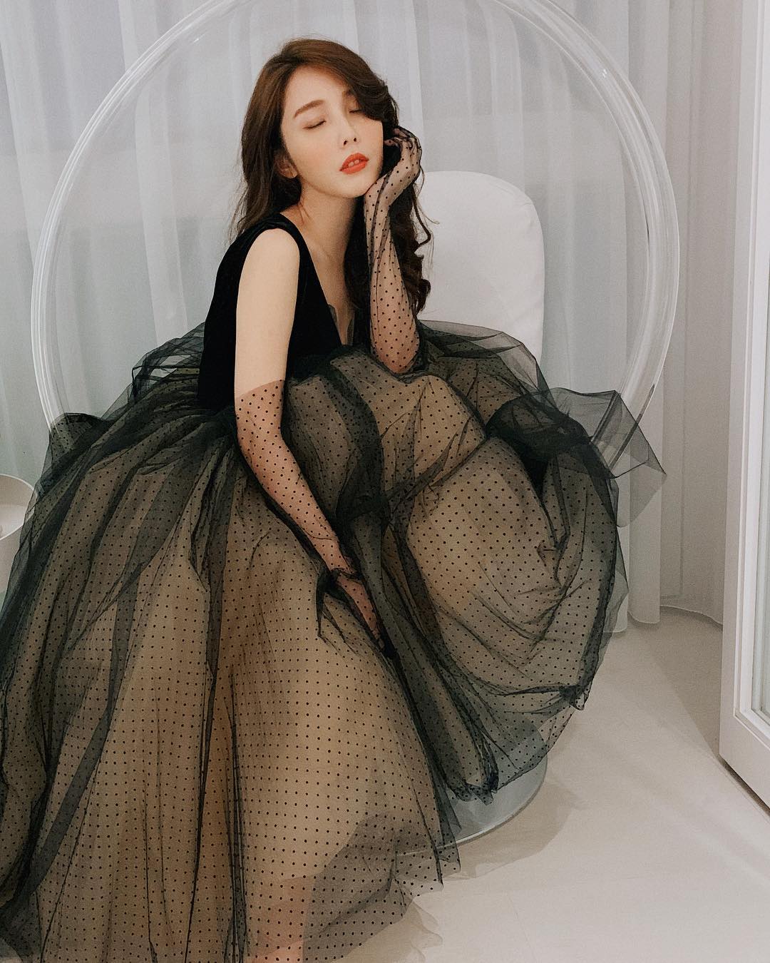 Textile beauty Catherine Chu super full of round chest, sweet appearance is tempting!-第1章-图片1
