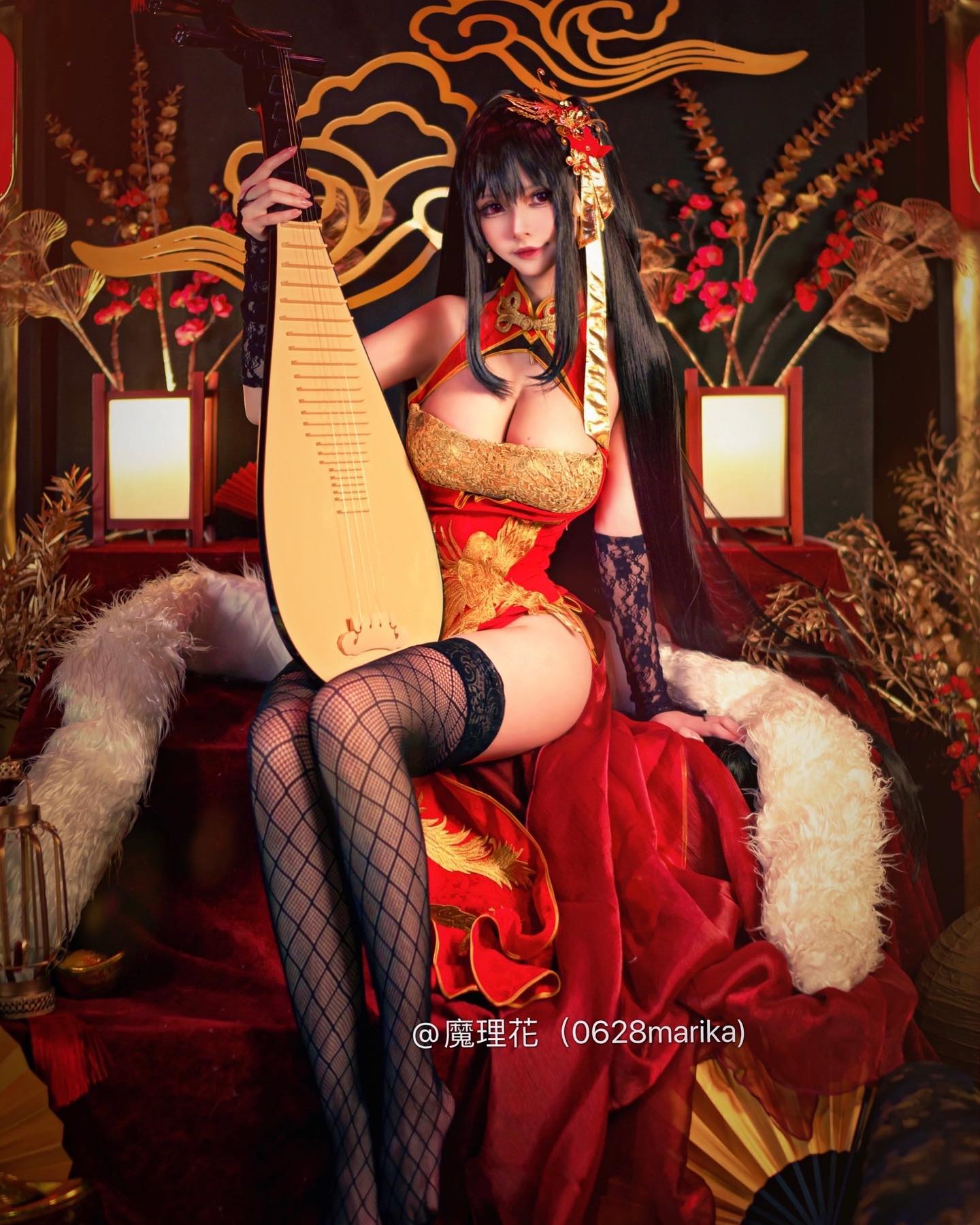爆乳COSER「魔理花」深溝好長一條！化身「性感小惡魔」勾走網友的魂-第1章-图片5