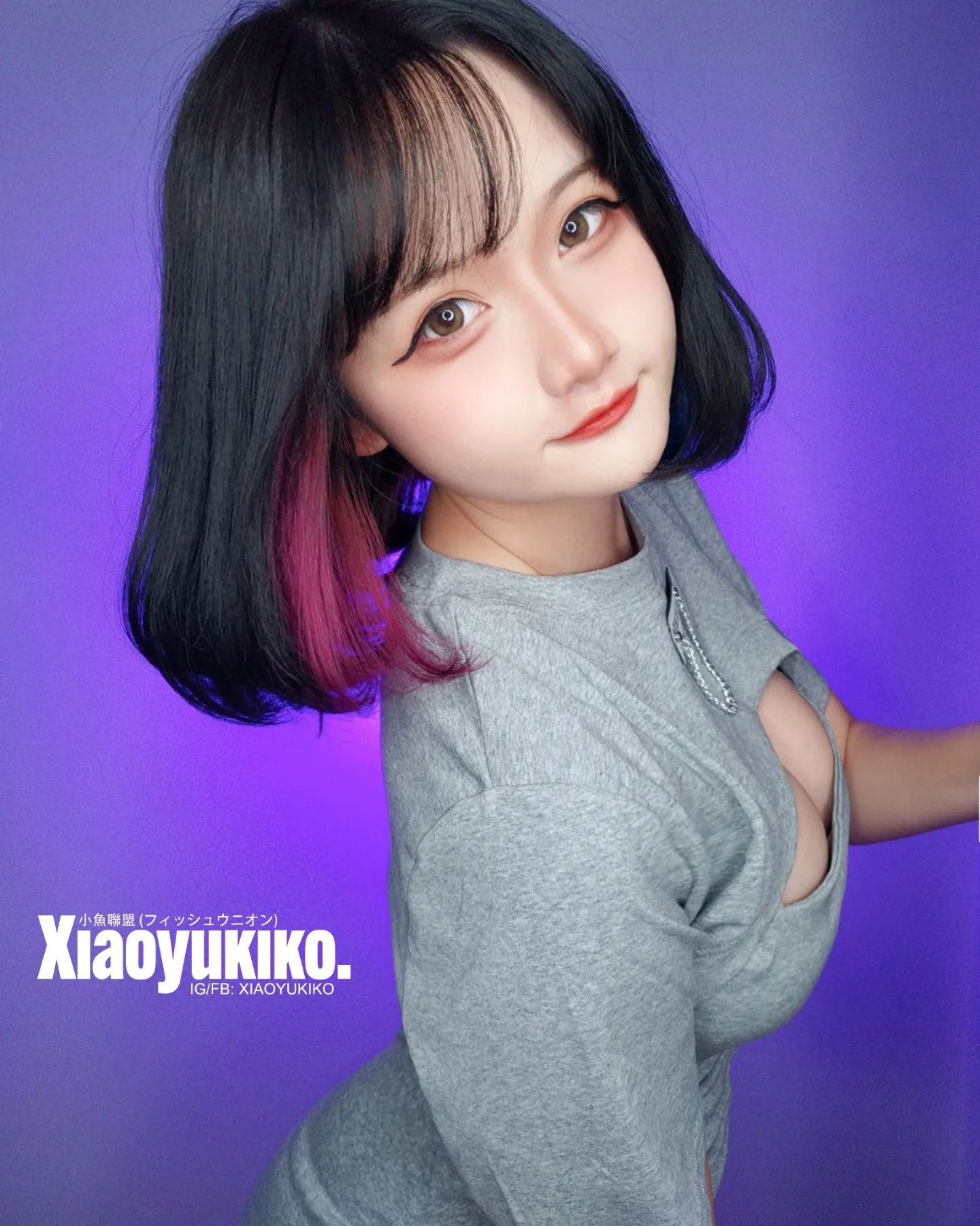 甜甜cosplayer「小魚KIKO」看身材就知道她多有「內涵」乳量「溢出」畫面太猖狂！-第1章-图片5