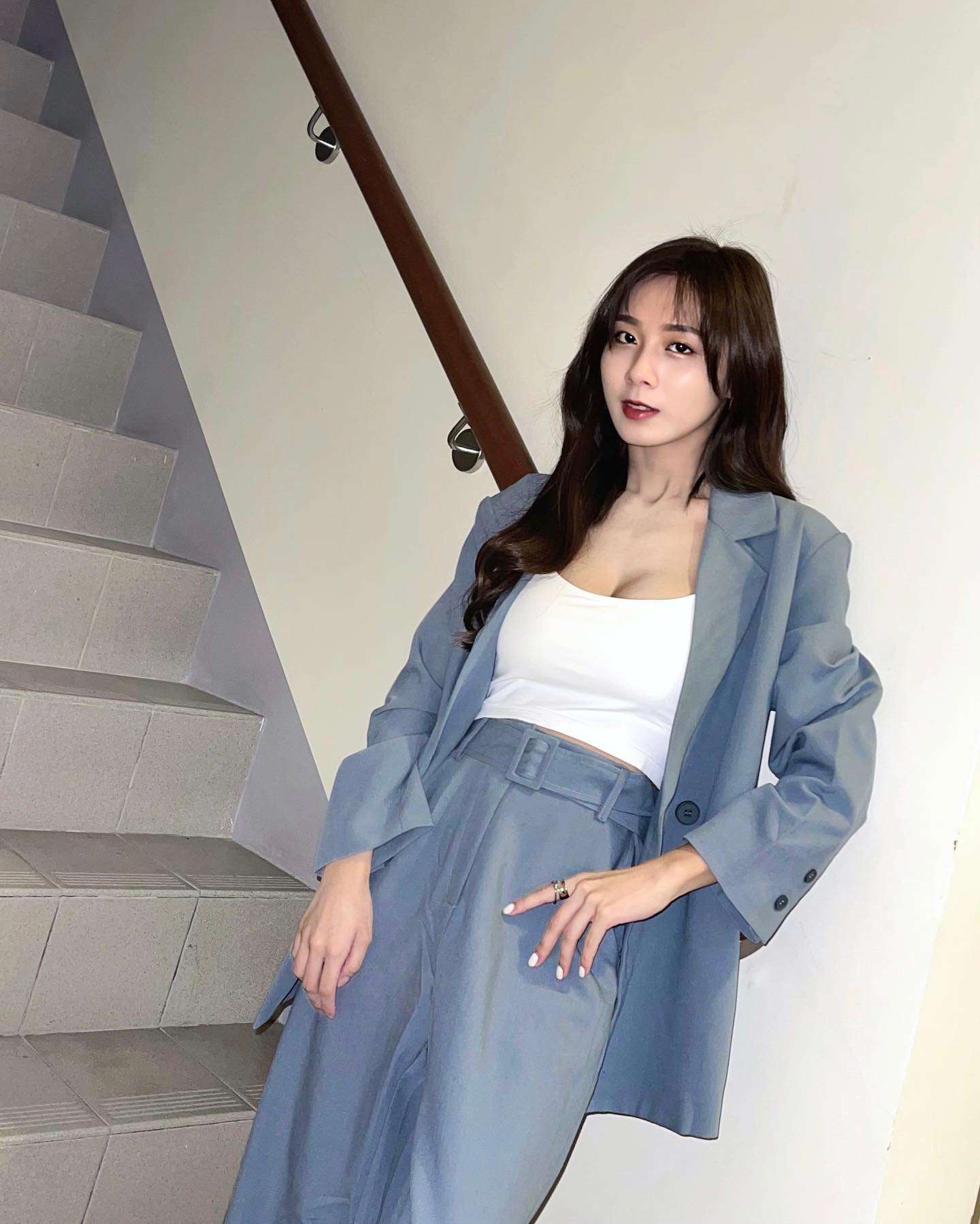 甜美女神「曹媛媛」兩團嫩乳形狀明顯！身材太火辣！兇悍身材好犯規！-第1章-图片8