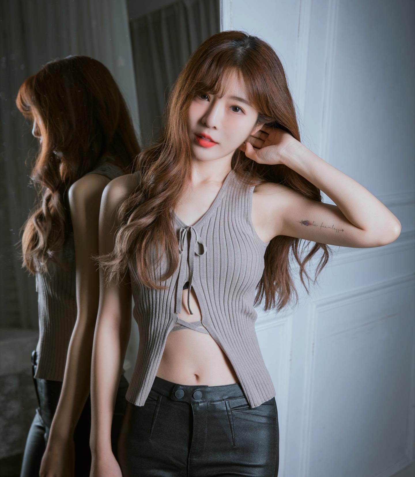 「倪暄Eli」滿滿的「甜美笑容」氣質滿分，雪白辣腿＋白皙美乳太極品！-第1章-图片5