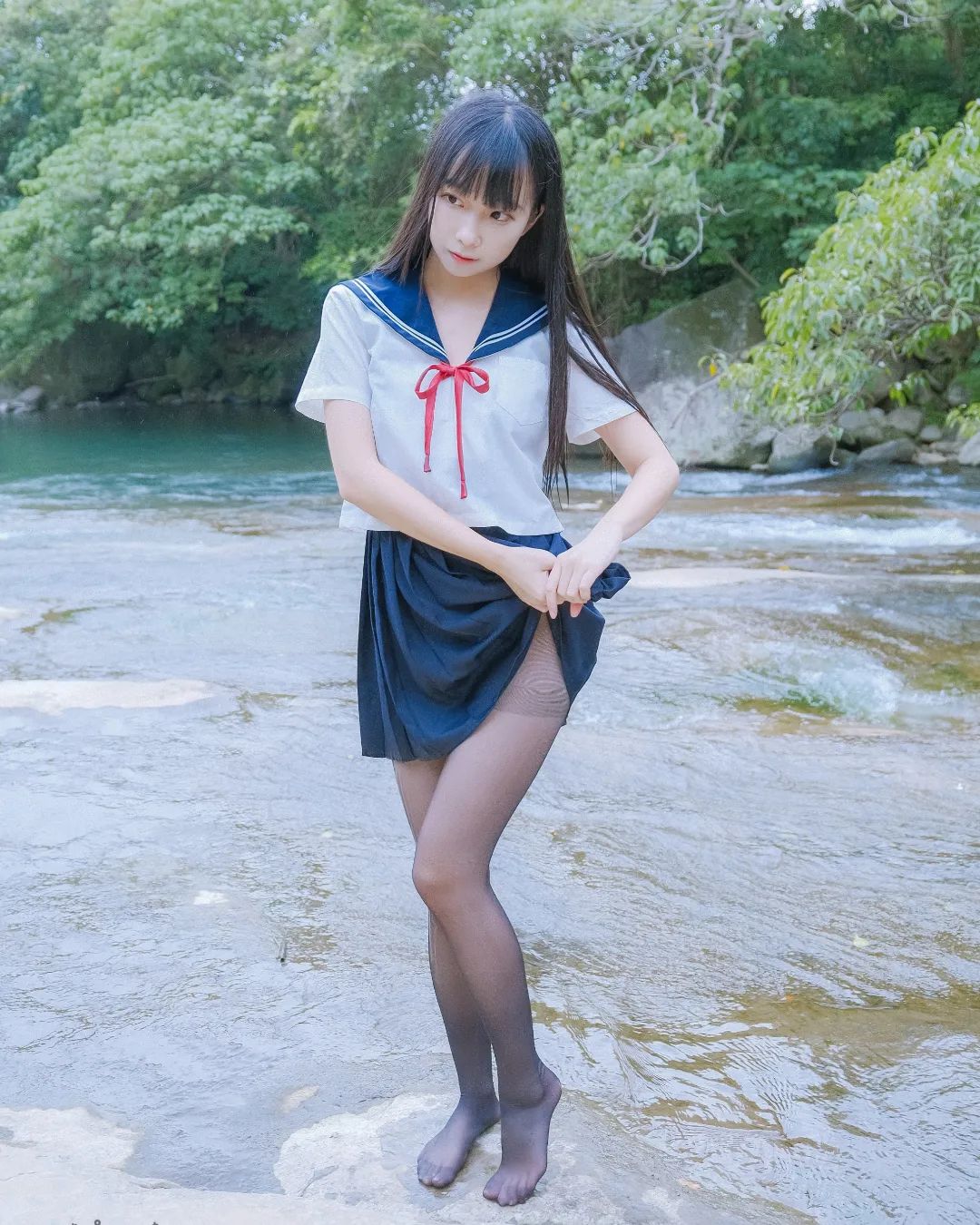 S級美腿辣妹「小孟」萌氣十足，白皙美腿比例太強大！清新甜美讓網友瘋狂了！-第1章-图片6