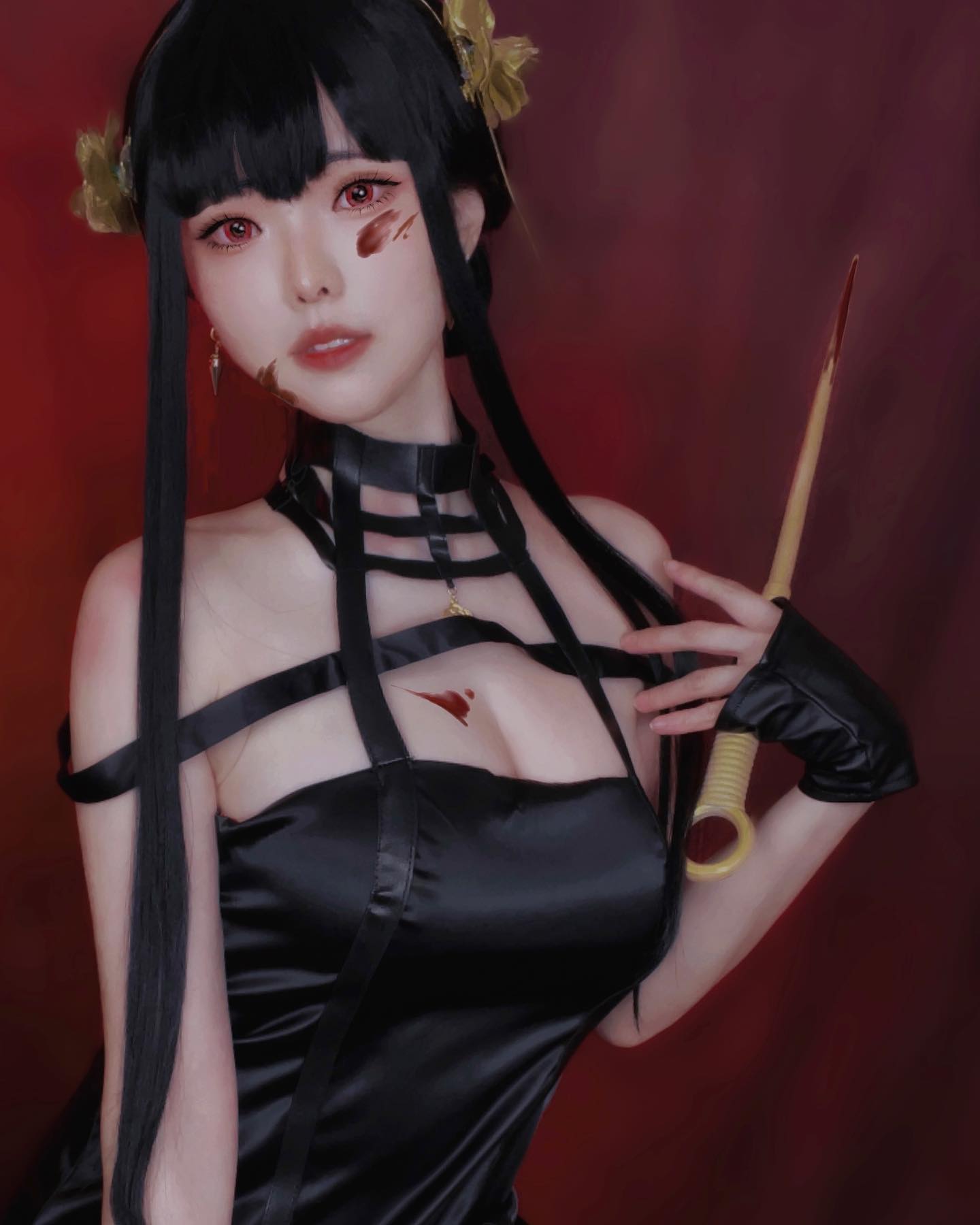 魅惑Coser「Ely」側乳炸開畫面好兇猛！雪白一片食指大動啊，那身材太過火！-第1章-图片9