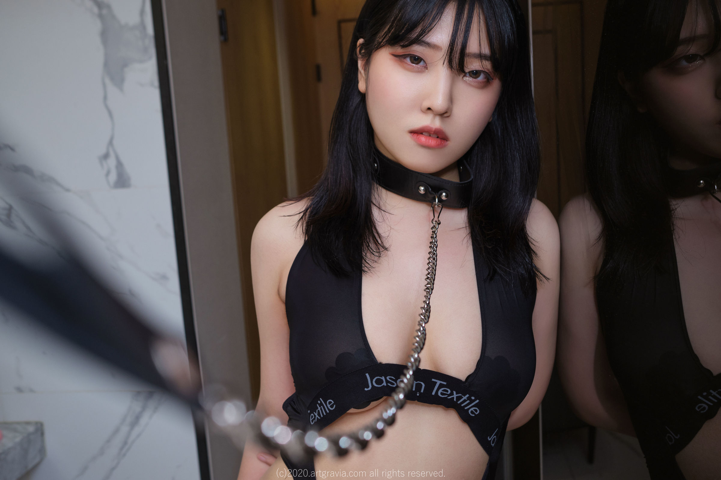 Song Hana송하나 黑色泳裝加頸鍊-第1章-图片3