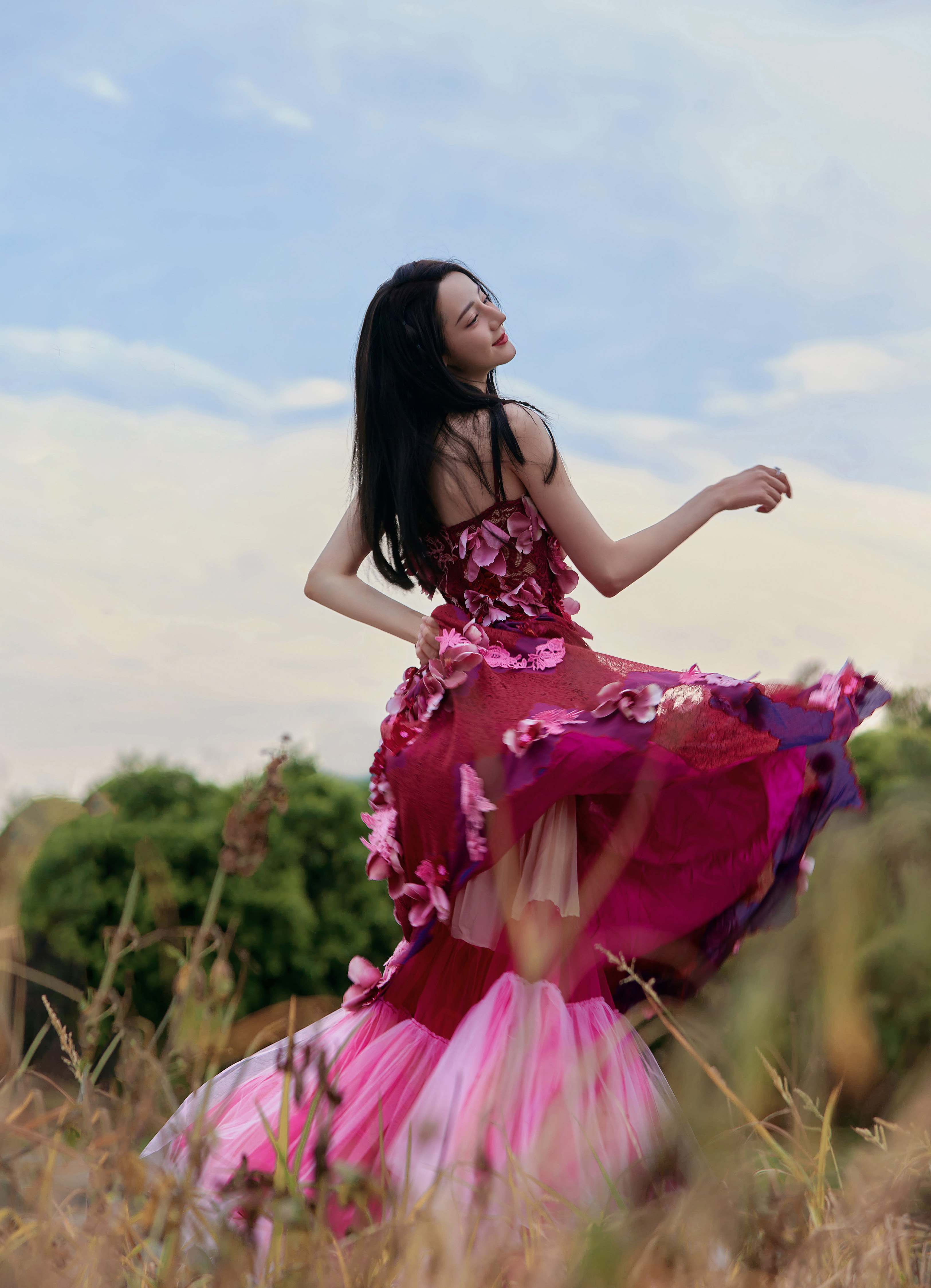 公主紅花裙—迪麗熱巴[高清套圖]-第1章-图片16