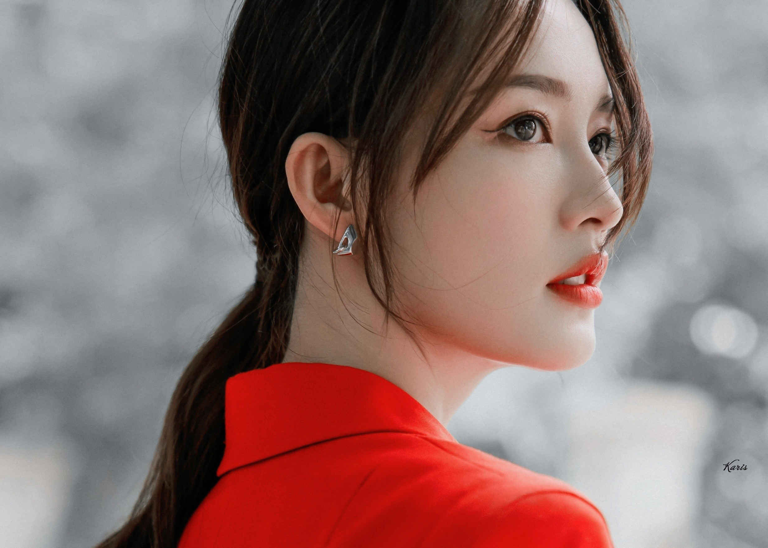 朱顏紅衫高馬尾—李沁[高清套圖]-第1章-图片24