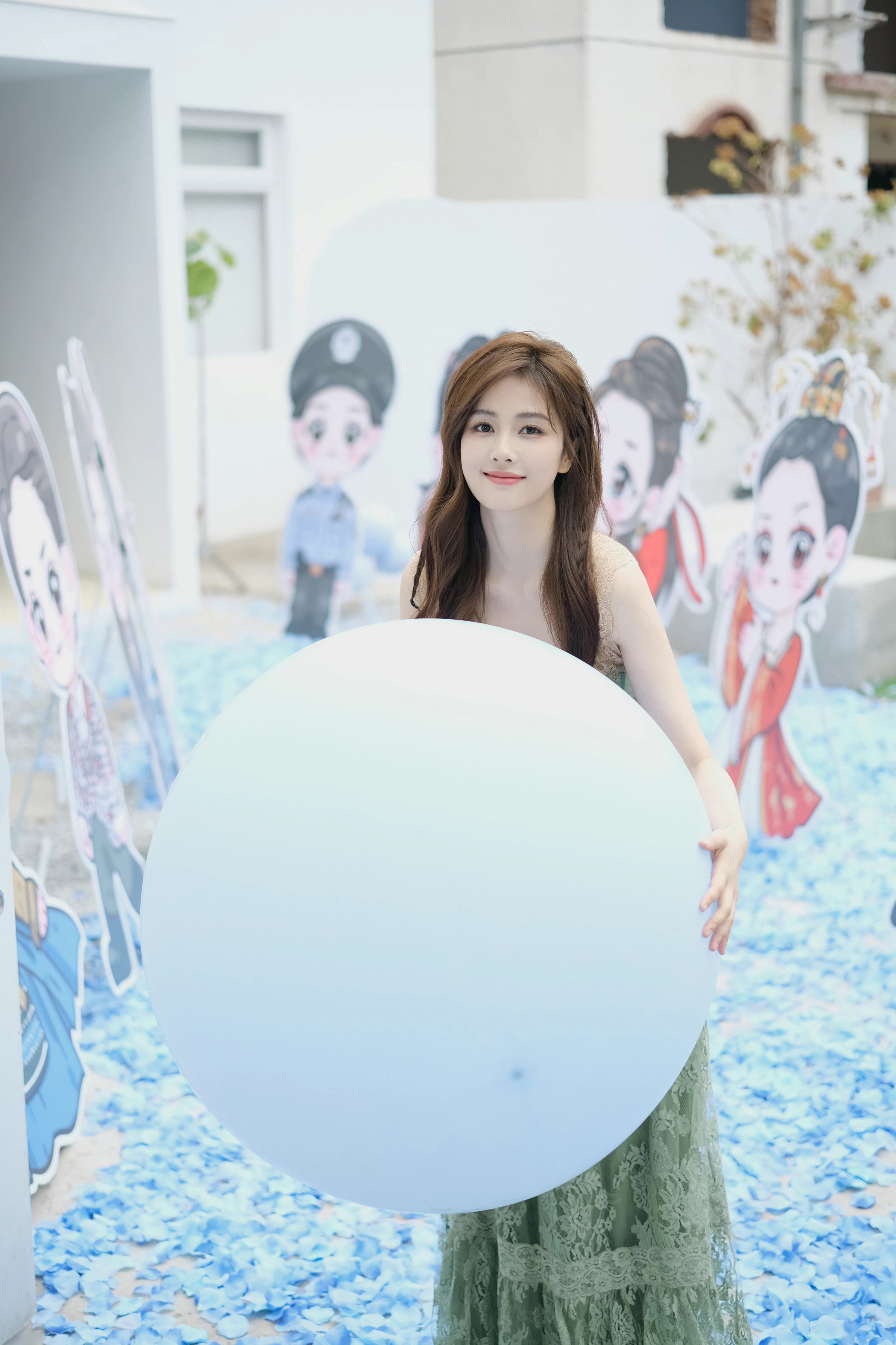 一身碧綠歡慶生—白鹿 [高清套圖]-第1章-图片4