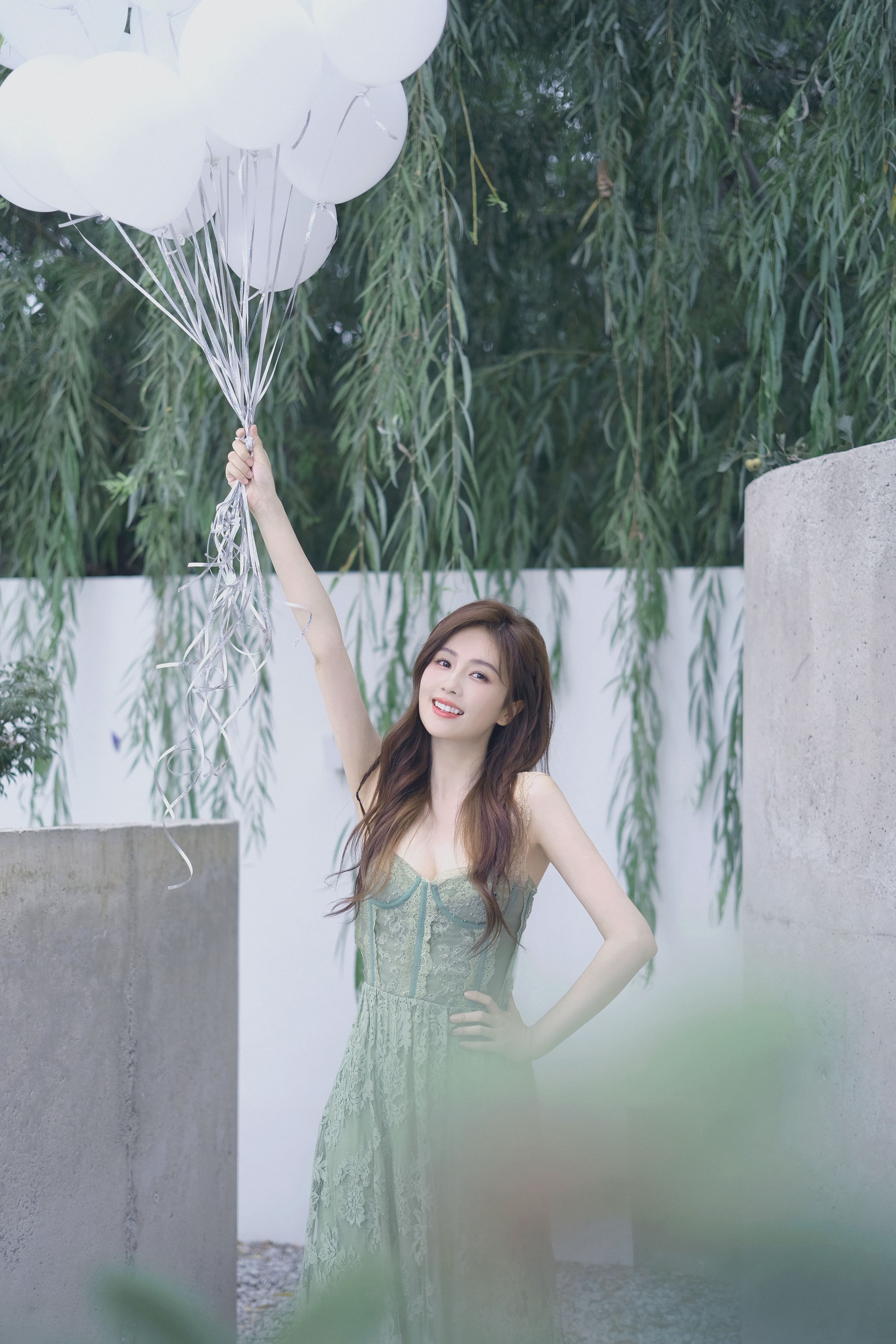 一身碧綠歡慶生—白鹿 [高清套圖]-第1章-图片13