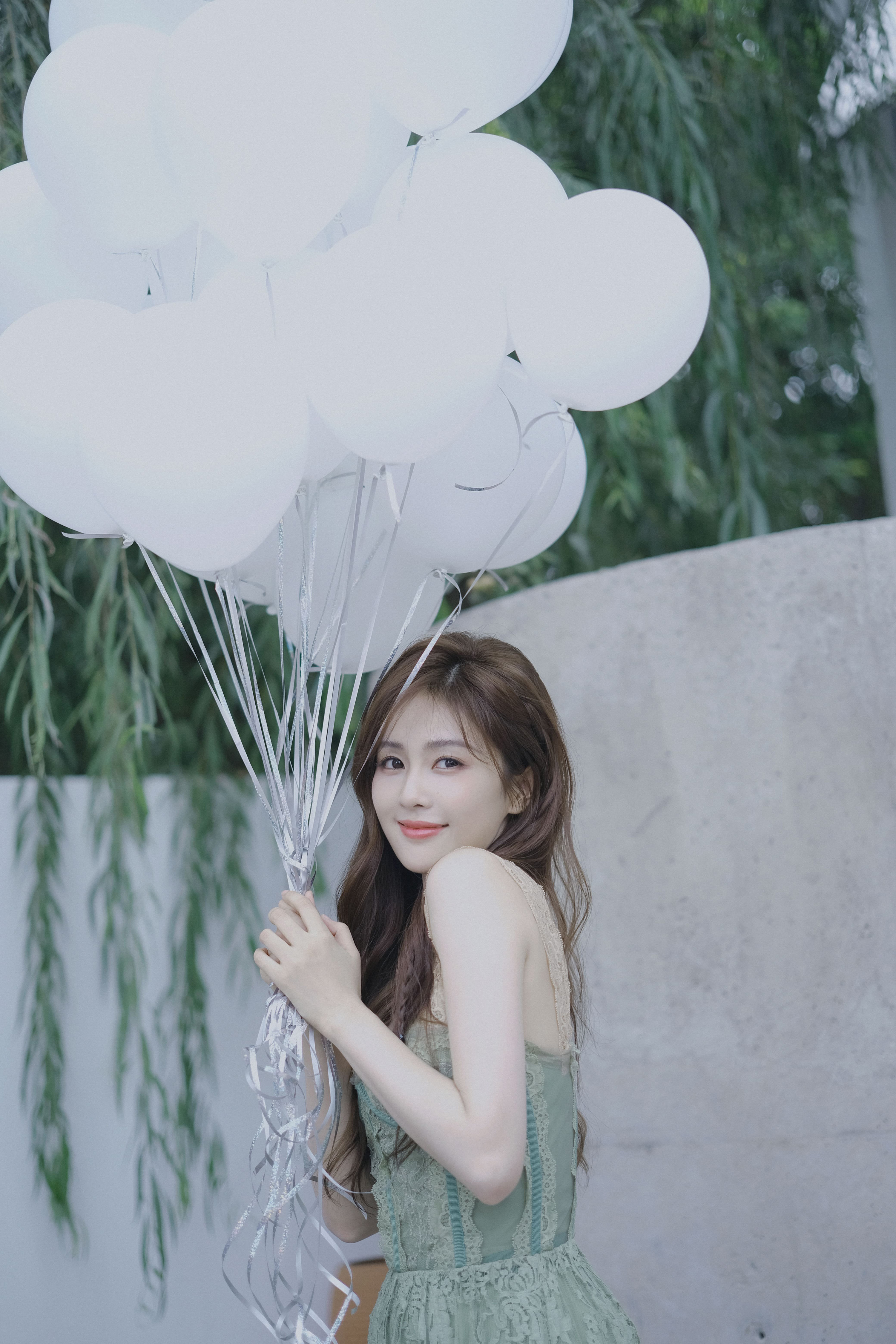 一身碧綠歡慶生—白鹿 [高清套圖]-第1章-图片15