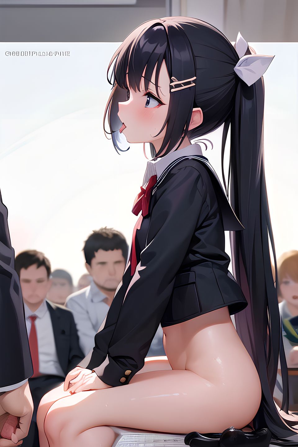 【AI生成】校內でご奉仕させられる制服の女の子のエロ畫像 part3-第1章-图片18