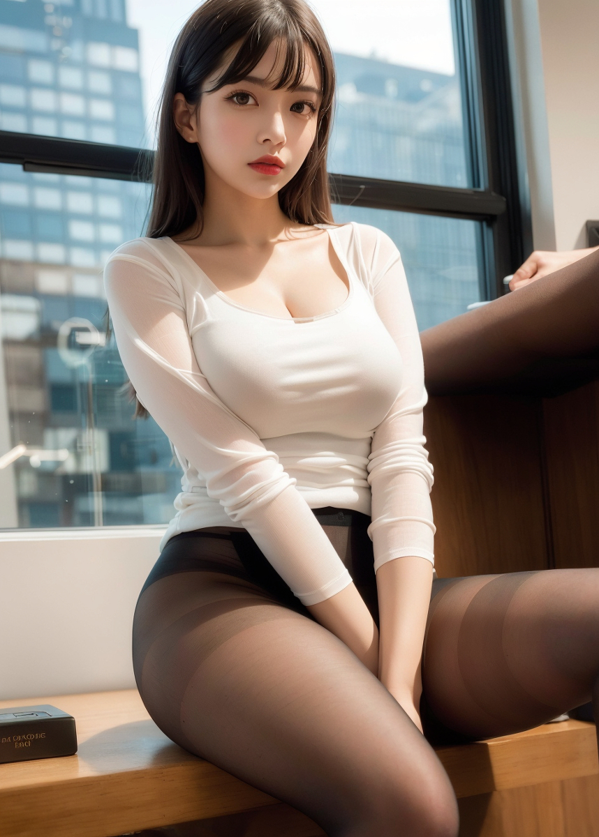 AI生成美女~Your secretary in pantyhose #1-第1章-图片24