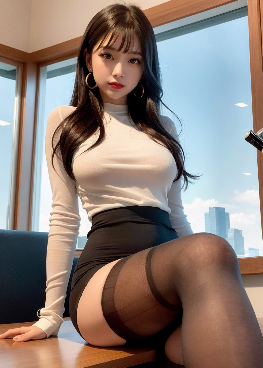 AI生成美女~Your secretary in pantyhose #1-第1章-图片25