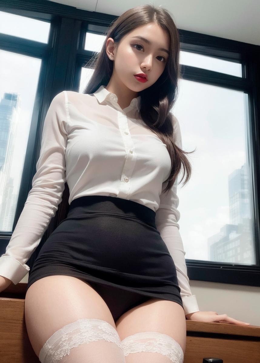 AI生成美女~Your secretary in pantyhose #1-第1章-图片46