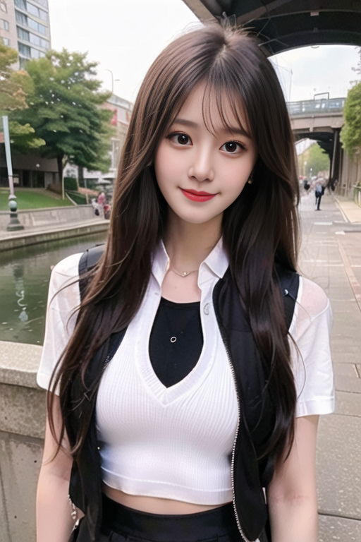 AI生成美女~女友系列黑色背心+瑜珈服-第1章-图片2