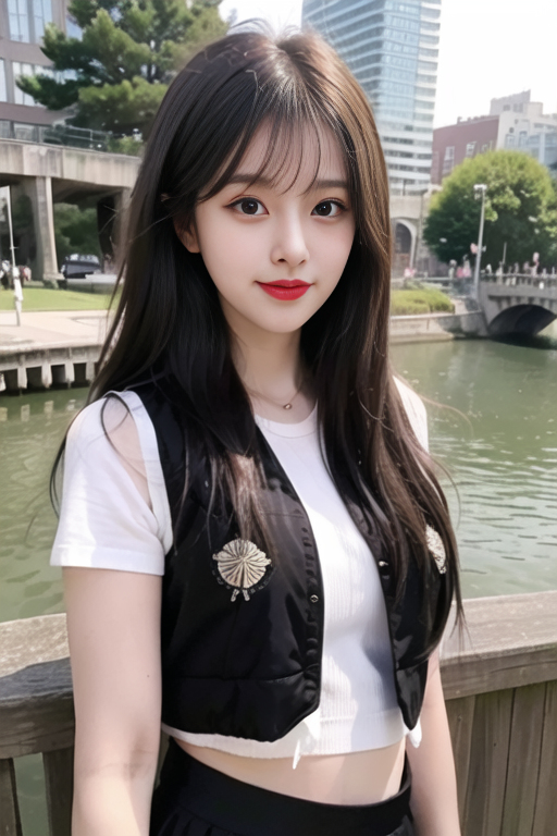 AI生成美女~女友系列黑色背心+瑜珈服-第1章-图片5