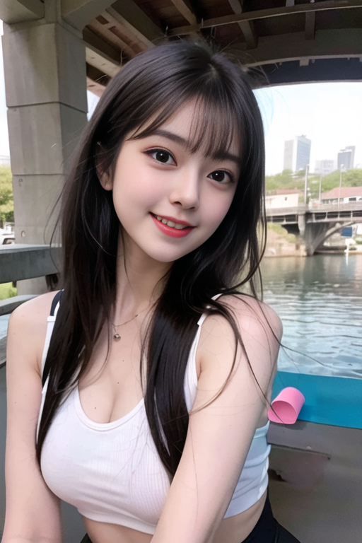 AI生成美女~女友系列黑色背心+瑜珈服-第1章-图片10