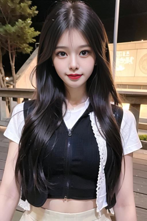 AI生成美女~女友系列黑色背心+瑜珈服-第1章-图片17