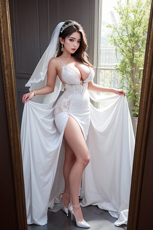 AI生成美女~ウェディングドレス性感婚紗-第1章-图片18