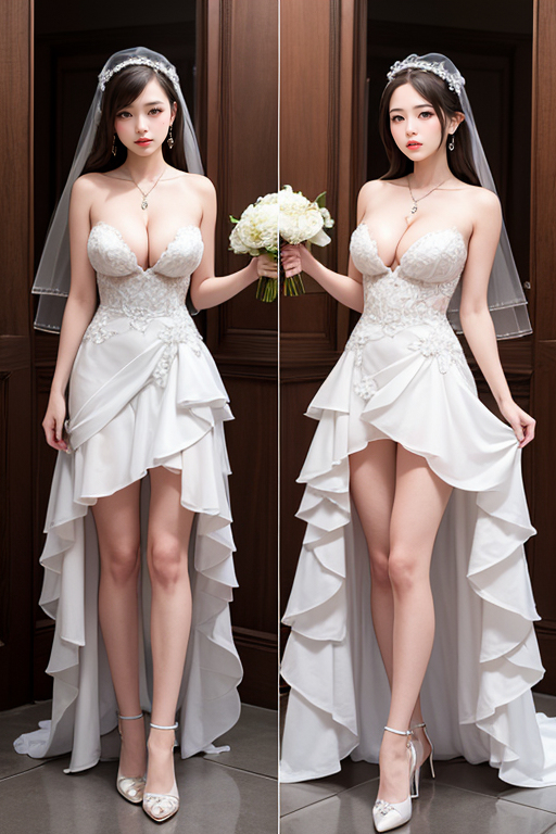 AI生成美女~ウェディングドレス性感婚紗-第1章-图片53
