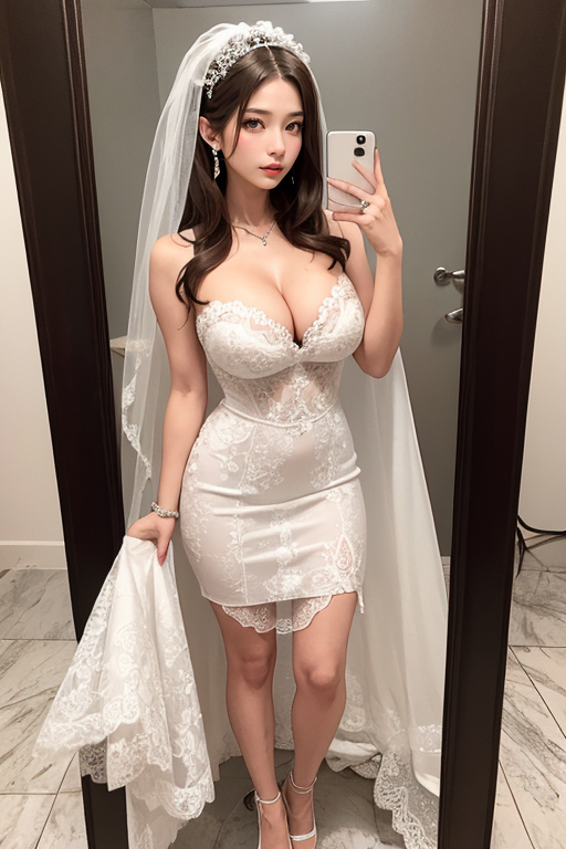 AI生成美女~ウェディングドレス性感婚紗-第1章-图片74