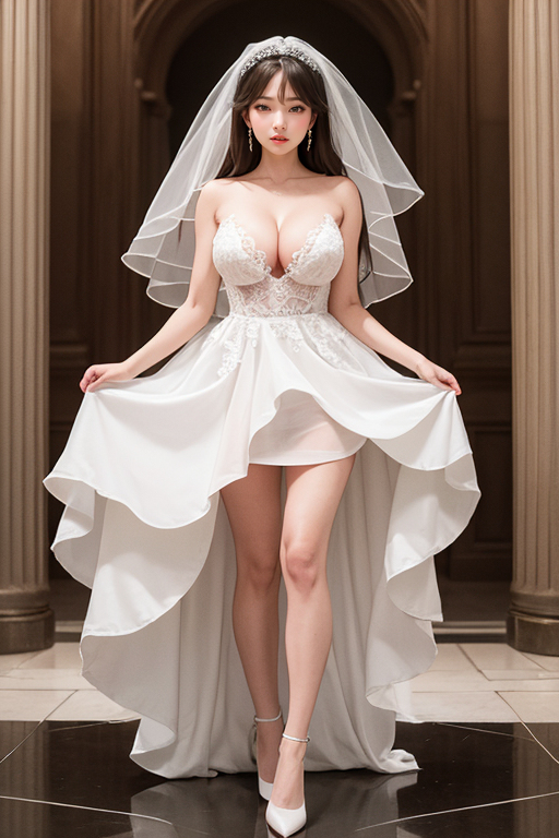 AI生成美女~ウェディングドレス性感婚紗-第1章-图片115