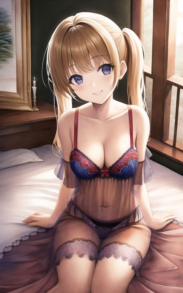 Blonde Girls in Lingerie (AI Generated)-第1章-图片7