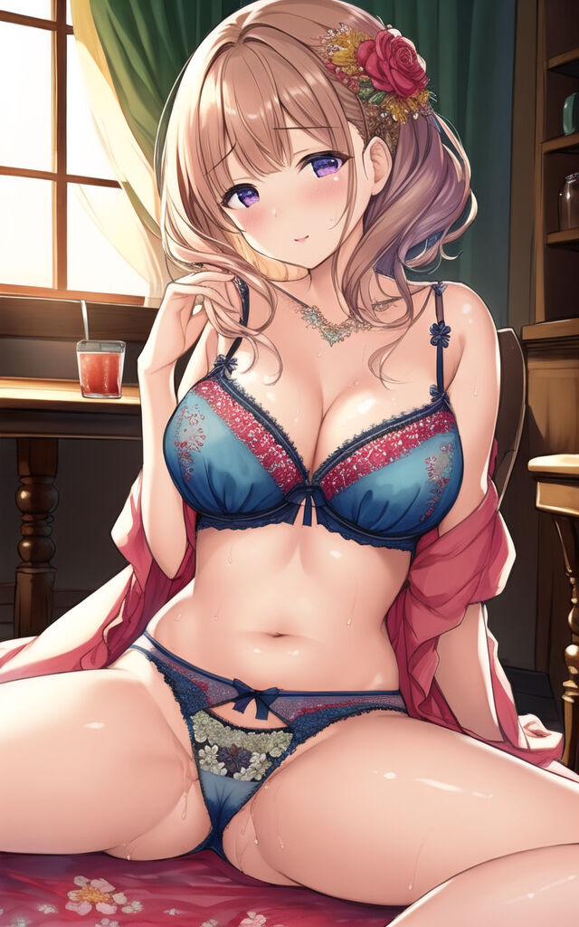 Blonde Girls in Lingerie (AI Generated)-第1章-图片16